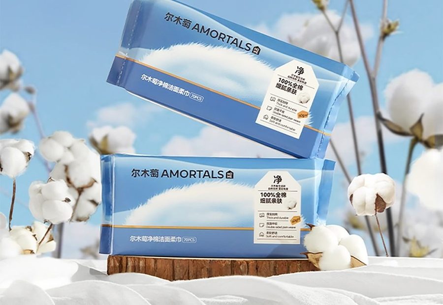 AMORTALS 100% cotton face towels