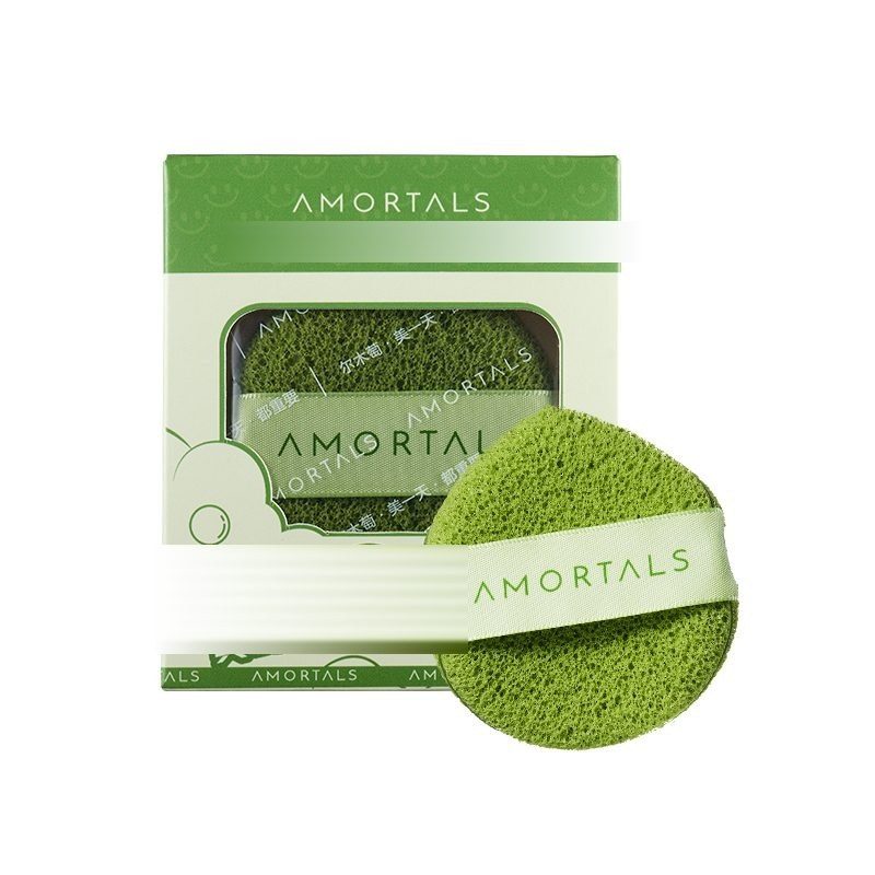 AMORTALS honeycomb cleansing puff