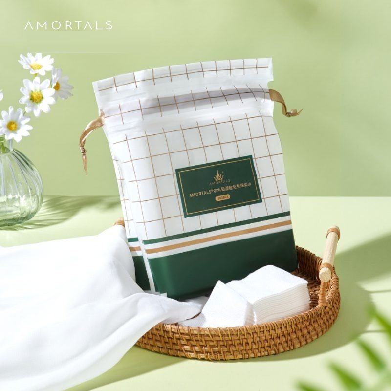 AMORTALS wet-compress cotton pads