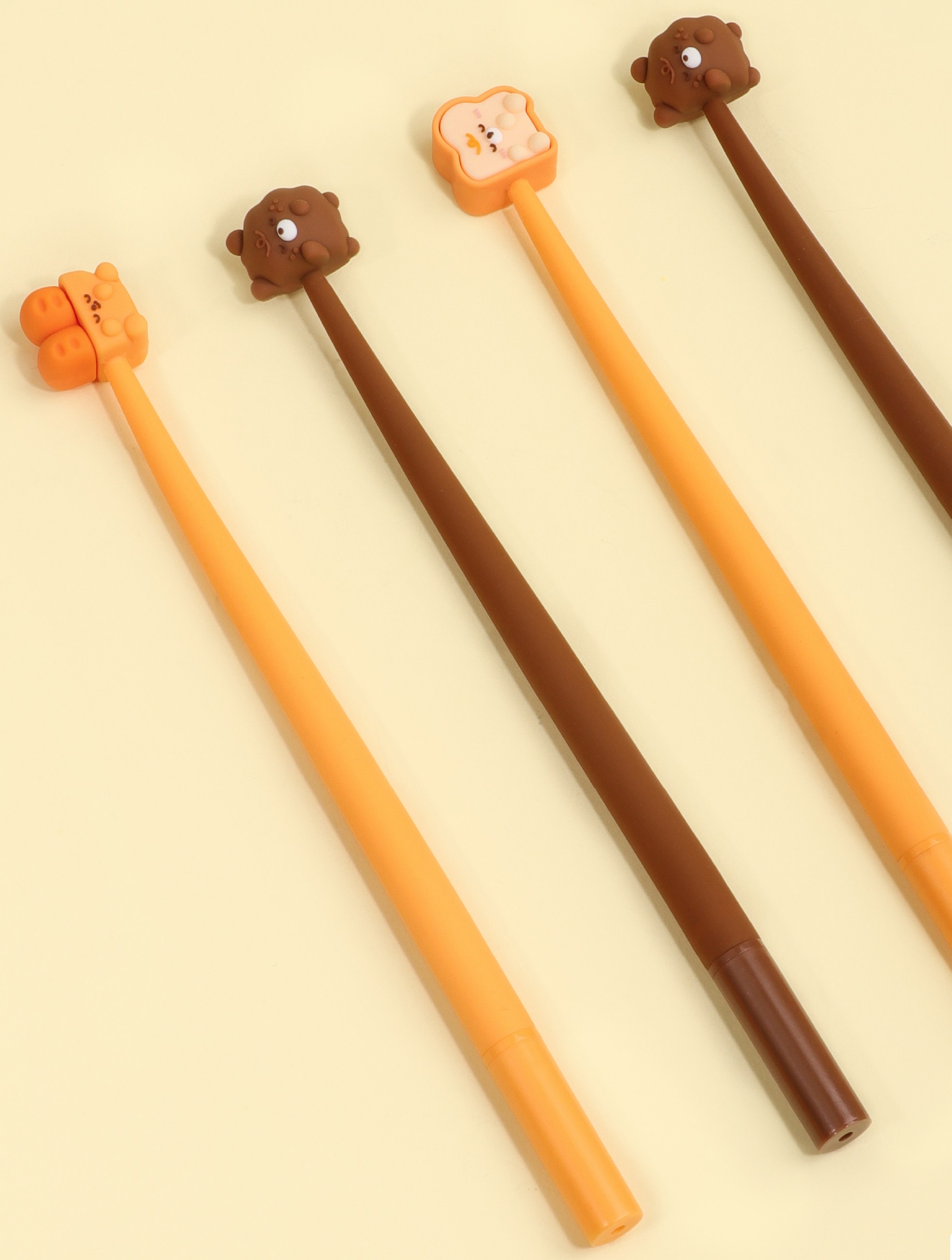 KUKI wobble gel pens with character toppers