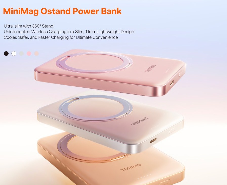 TORRAS MiniMag Ostand magnetic power bank